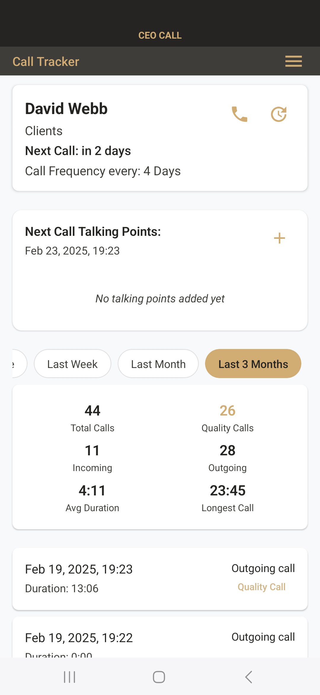 Call Tracker CEO CALL
